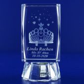 Sweet 15 Mis 15 AÃ±os QuinceaÃ±era Mis Quince AÃ±os Princess Crown Personalized Custom Laser Engraving 3D Crown Crystal