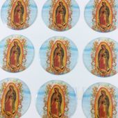 Our Lady Of Guadalupe Round Stickers  CR046L-1(12 stickers)