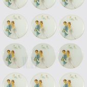 Wedding Design Stickers CR046W(12 stickers)
