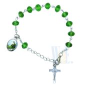 Saints Jude Crystal Rosary Bracelet JA079BS
