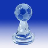 Crystal Soccer Trophy TH048