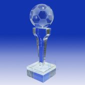 Crystal Soccer Trophy TH076
