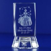 QuinceaÃ±era Princess Mis XV AÃ±os Mis Quince AÃ±os Mis 15 AÃ±os Sweet 16 Personalize Custom Laser Etched Engraving Crystal Favors 037L