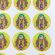 La Virgen De Guadalupe CR046L-4(12 stickers)