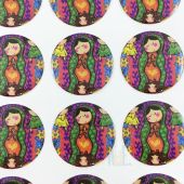 La Virgen De Guadalupe CR046L-6(12 stickers)