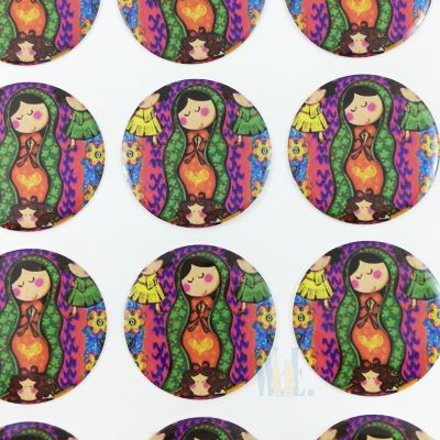 La Virgen De Guadalupe CR046L-6(12 stickers)