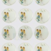 Wedding Design Stickers CR046W(12 stickers)