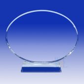 Crystal Horizontal Oval Plaque HL068