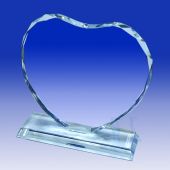 Crystal Jade Heart Plaque HL078