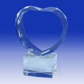 Crystal Heart with Crystal Base HL090-B