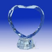 Crystal Heart with Light Base HL090L