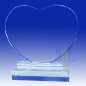 Crystal Jade Big Heart Plaque HL134