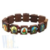 Elastic Wooden Saints Bracelet JA029