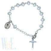 1st Communion Crystal Rosary Bracelet JA079BFI