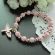 Angel Wing Cross Charm Bracelet JA227