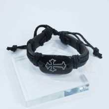 Leather Cross Bracelet JA261