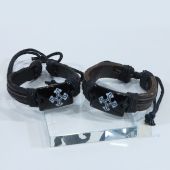 Cross Leather Bracelet JA264