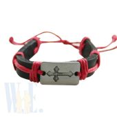 Leather Cross Bracelet JA277