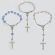Crystal Single Decade Rosary with clasp JA311