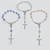 Crystal Single Decade Rosary with clasp JA311