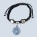Handmade Cord Bracelet with Rhinestone St. Benedict Charm JA334