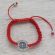 Handmade Cord Bracelet with Rhinestone St. Benedict Medal JA335