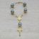 Pearl Crystal Bracelet and  Mirror Charms JA337
