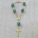 Pearl Crystal Bracelet and  Mirror Charms JA337