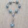 Silver Baptism Decade Rosary with Angel  JA360B