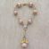 Gold Baptism Decade Rosary with Angel  JA360B