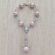 Silver Baptism Decade Rosary with Angel  JA360B