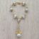 Gold Baptism Decade Rosary with Angel  JA360B