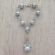 Silver Baptism Decade Rosary with Angel  JA360B
