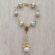 Silver Lady of Guadalupe Decade Rosary with Angel  JA360L