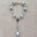 Silver Lady of Guadalupe Decade Rosary with Angel  JA360L