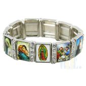 Rhinestone Saint Bracelet JC017