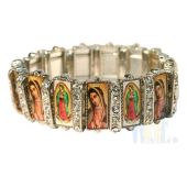 Rhinestone Lady of Guadalupe Bracelet JC030L