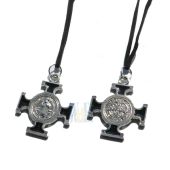 Saint Benedict Cross Necklace JE026AD