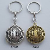 Large Saint Benedict Medal Keychain JK091