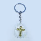 Acrylic Keychain  with Cross inside JK115