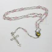 Glass Heart Rosary JN009