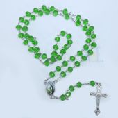 Crystal Saint Jude Rosary JN106S