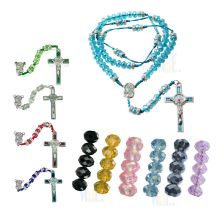 St. Benedict Crystal Rosary JN163A