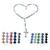 Crystal Rosary Necklace JN214