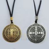 Large St. Benedict Medal Necklace JN280