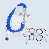 Rhinestone Cross Bracelet JS119