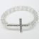 Crystal Sideway Cross Bracelet JS124