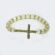 Crystal Sideway Cross Bracelet JS124