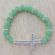 Crystal Sideways Cross Stretch Bracelet JS168