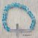 Crystal Sideways Cross Stretch Bracelet JS168